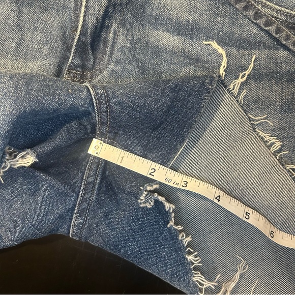 Kut from the Kloth Light Blue Tie-Belt Jean Shorts - Picture 7 of 8